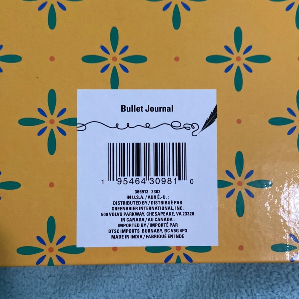 NWT 2 notebooks- 1 spiral ringed with paper tab sectioning and 1 bullet journal.